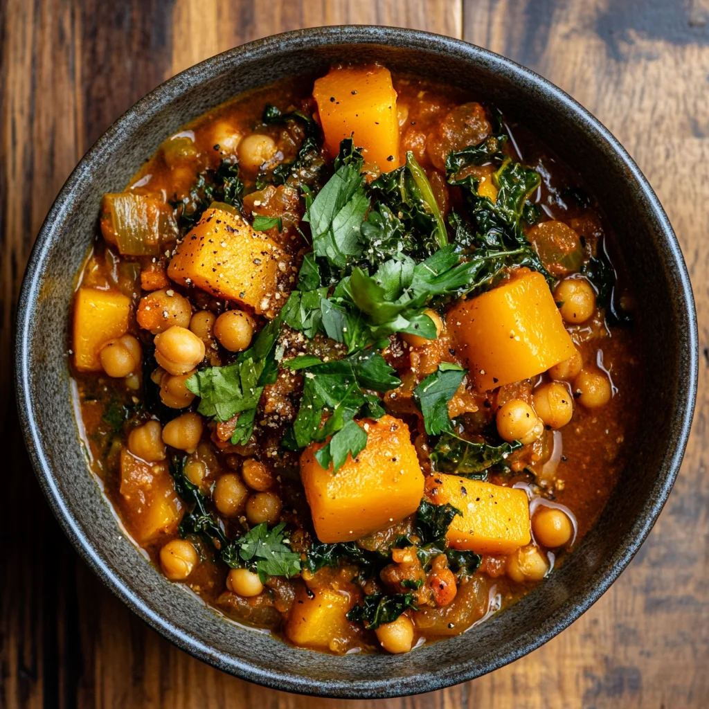 p21 Moroccan Chickpea & Lentil Stew with Squash & Kale - Image 1