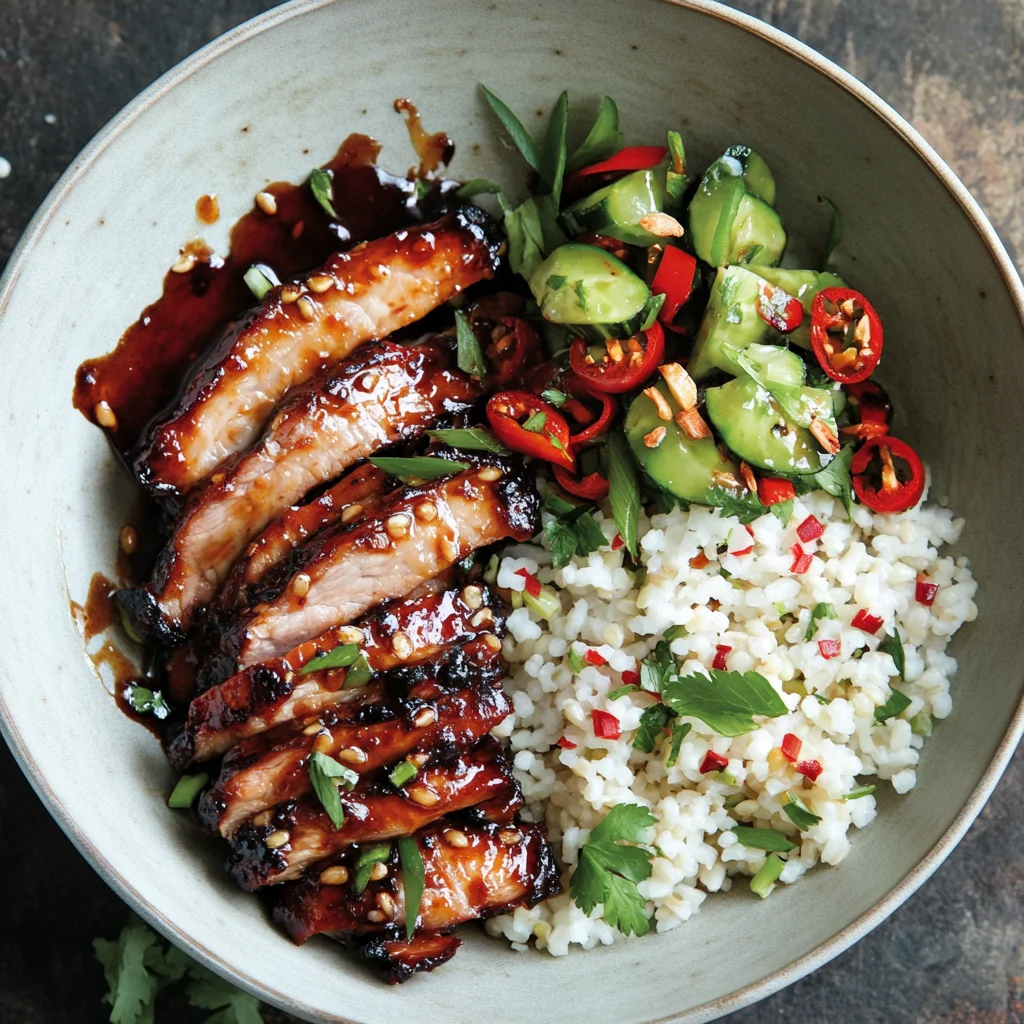 p4 Chinese Bbq Pork, Coconut Rice with Barley Salad - Image 1